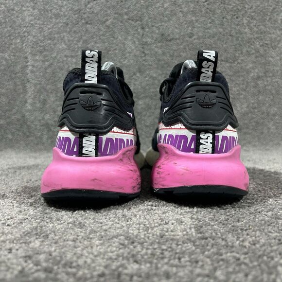 Adidas ZX 2K Boost FX7050 Womens Sz 8.5 Black Wordmark Heel Stripe Running Shoes - Picture 8 of 13